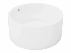 Best Shower & Design Bañera exenta redonda blanca de 165 L, 130 x 130 x 58 cm, LAGUNO Blanco