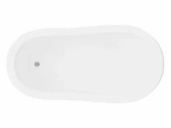 Outlet Bañera exenta retro - 200 L - 145 x 4 x 77 cm - y patas blancas - NISOS Bañera Con Patas