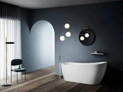 New STANO Bañera exenta SUTTON 152 cm Blanco