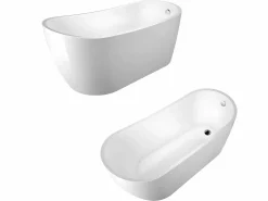 New STANO Bañera exenta SUTTON 152 cm Blanco