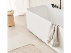 Best SANYCCES Bañera exenta TRENTO MURO | 175 cm - Con grifo sobre Borde Blanco