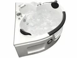 New ELITESHOPPING Bañera hidromasaje 150 X 150 cm Cromoterapia 12 jets - Mimosa Blanco