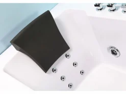 ELITESHOPPING Bañera hidromasaje blanca 180 X 90 cm Cromoterapia 16 jets - Eden