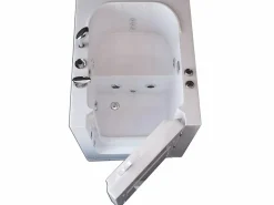 Best Bañera hidromasaje con puerta 93 x 83 x h100 cm - Lavander Bañera Rinconera