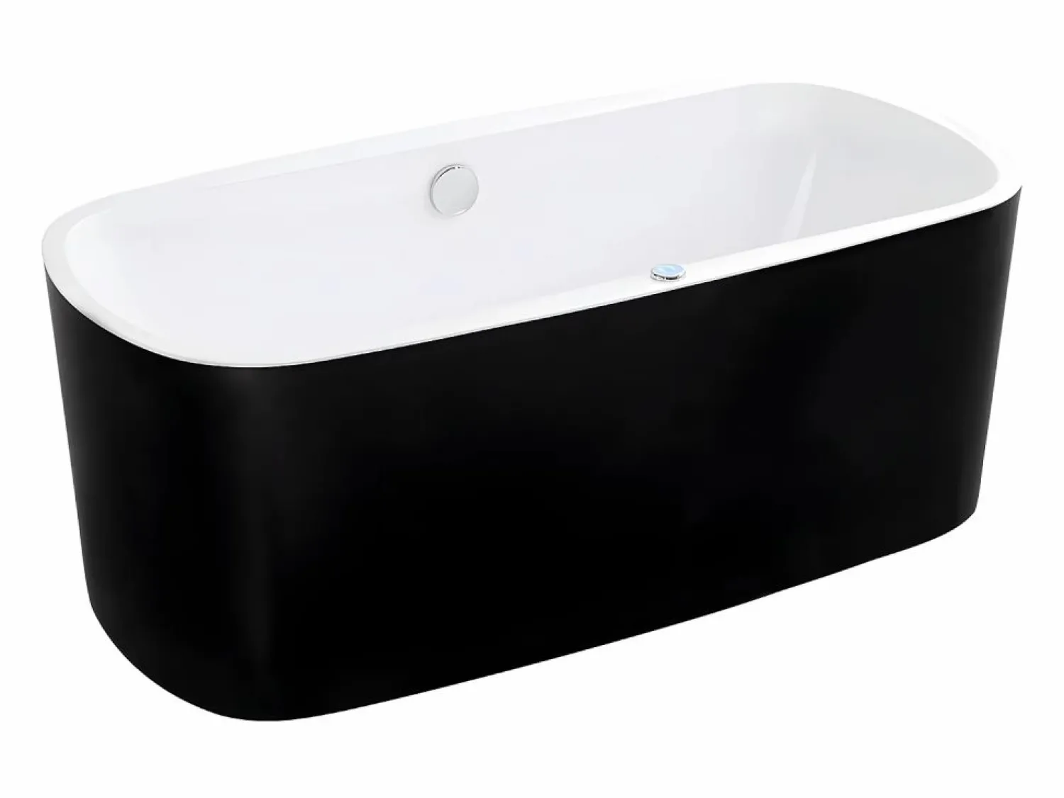 Sale Shower & Design Bañera hidromasaje SIRGAO 155L 150x75x56 cm Negro