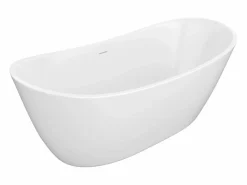 Shower & Design Bañera independiente blanca - 360 L - Acrílico - 190 x 89 x 72 cm - BORAZA