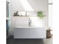 Clearance Bañera Independiente Diseño Clásico Rectangular De Resina Eubea Multicolor