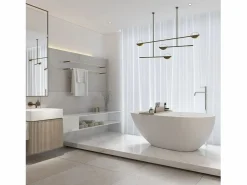 STANO Bañera moderna Solid Surface HELSINKI exenta 150 cm