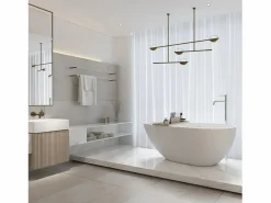 Online STANO Bañera moderna Solid Surface HELSINKI exenta 170 cm Blanco