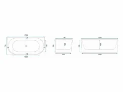 Online Rea Bañera Veneta 170 White Blanco