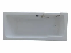 Shower & Design Bañera rinconera con puerta SERVEE - 235L - 170x76x62 cm - ángulo izquierdo - sifón