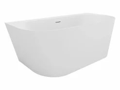 Sale Shower & Design Bañera semi exenta - 230 L - 160 x 75 x 58 cm - mate - Acrílico - AMOBIA Blanco