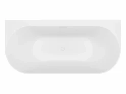 Sale Shower & Design Bañera semi exenta - 230 L - 160 x 75 x 58 cm - mate - Acrílico - AMOBIA Blanco