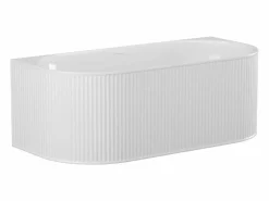 Shower & Design Bañera semicircular - 240L - 170 x 80 x 60 cm - mate - Acrílico - BARBORI