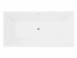 Hot Bañera semi-exenta rectangular blanca de 250 L, 150 x 75 x 58 cm, PIKAIA Bañera Semi Exenta