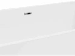 Hot Bañera semi-exenta rectangular blanca de 250 L, 150 x 75 x 58 cm, PIKAIA Bañera Semi Exenta