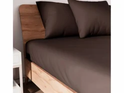 Soleil d'ocre Bajera ajustable de algodón 90x190 cm JERSEY castaño