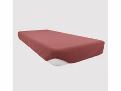 Hot Soleil d'ocre Bajera ajustable de algodón 160x200 cm JERSEY Ladrillo Rojo