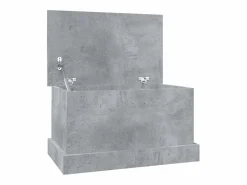 Hot Baúl almacenaje madera contrachapada hormigón 50x30x28 cm Baúl Y Arcón