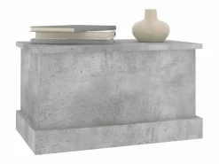 Hot Baúl almacenaje madera contrachapada hormigón 50x30x28 cm Baúl Y Arcón