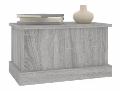 vidaxl Baúl almacenaje madera contrachapada sonoma 50x30x28 cm