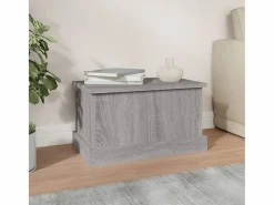 Discount Baúl almacenaje madera contrachapada sonoma 50x30x28 cm ES666404 Gris