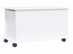vidaxl Baúl almacenaje ruedas ALTA madera maciza 73x39,5x43 cm