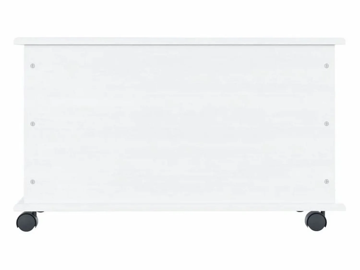 Hot Baúl almacenaje ruedas ALTA madera maciza 73x39,5x44 cm ES313110 Blanco