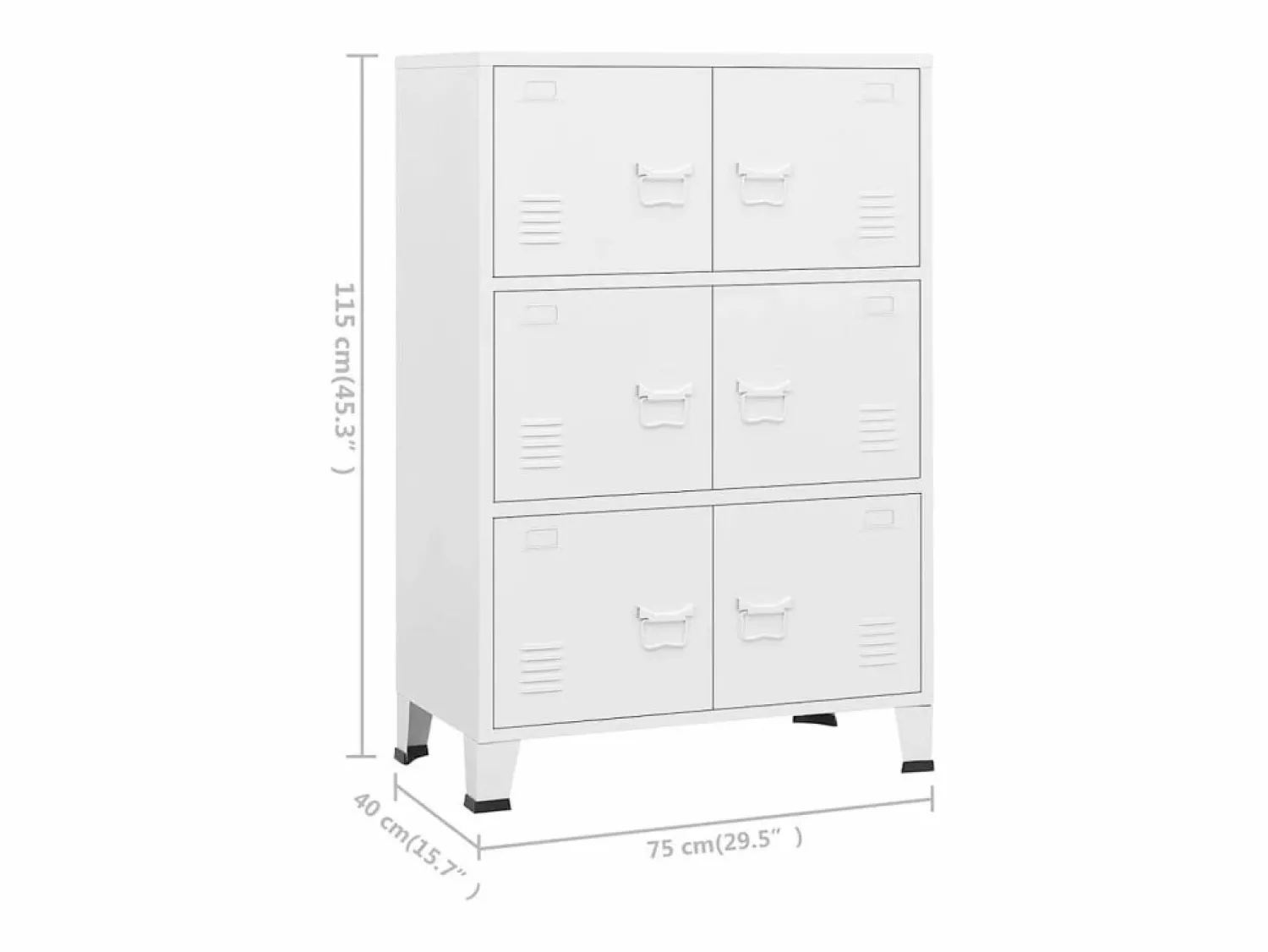 Sale Baúl de almacenaje industrial metal 75x40x115 cm Baúl Y Arcón