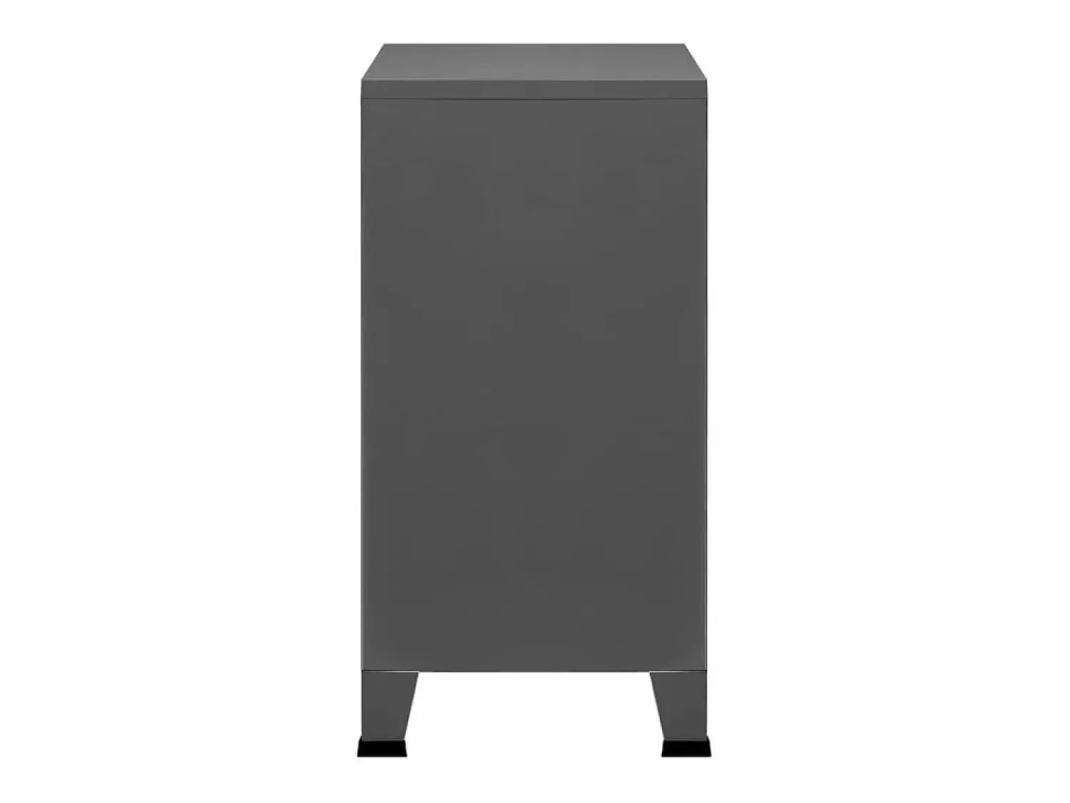 Outlet vidaxl Baúl de almacenaje industrial acero antracita 75x40x80 cm Gris antracita