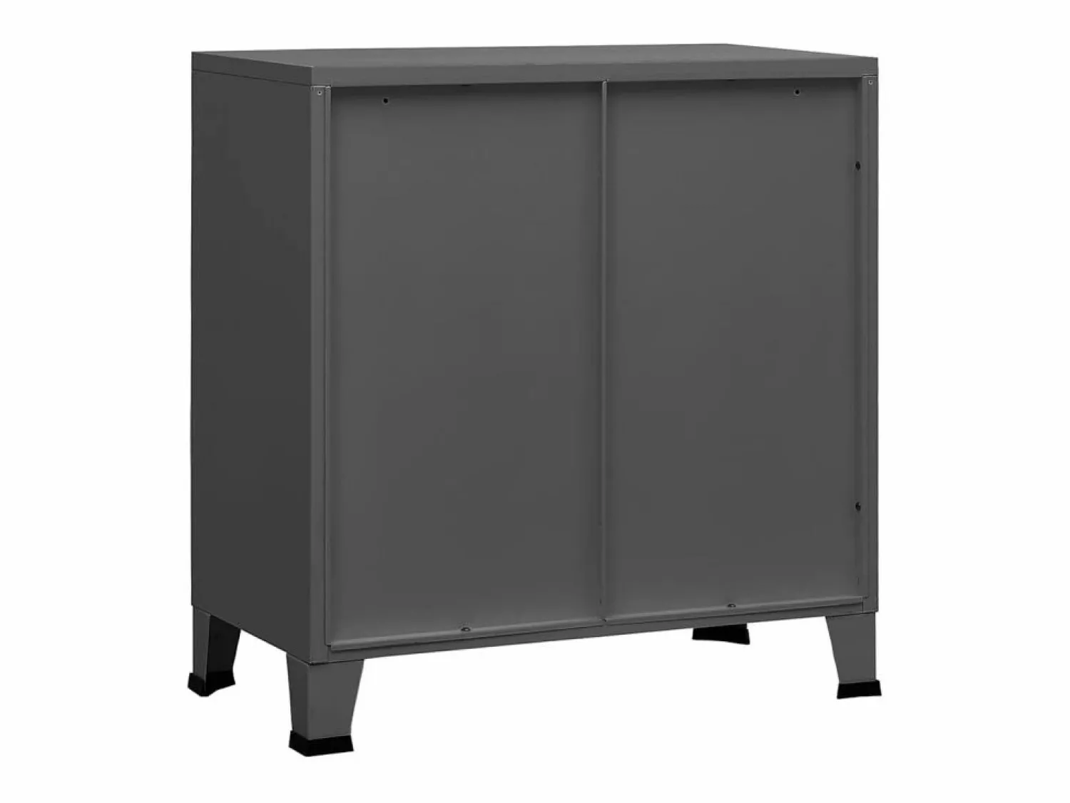 Outlet vidaxl Baúl de almacenaje industrial acero antracita 75x40x80 cm Gris antracita