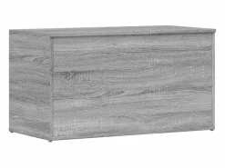 Best vidaxl Baúl de almacenaje madera contrachapada Sonoma 84x42x46 cm Gris