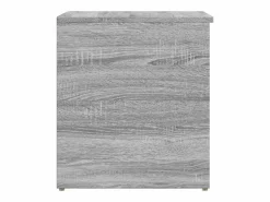 Best vidaxl Baúl de almacenaje madera contrachapada Sonoma 84x42x46 cm Gris