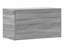 Best vidaxl Baúl de almacenaje madera contrachapada Sonoma 84x42x46 cm Gris