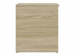 vidaxl Baúl de almacenaje madera contrachapada color roble 84x42x46cm