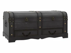vidaxl Baúl de almacenaje madera grande