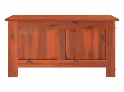 Baúl de almacenamiento con tapa madera maciza de acacia marrón ES991323 Marru00f3n