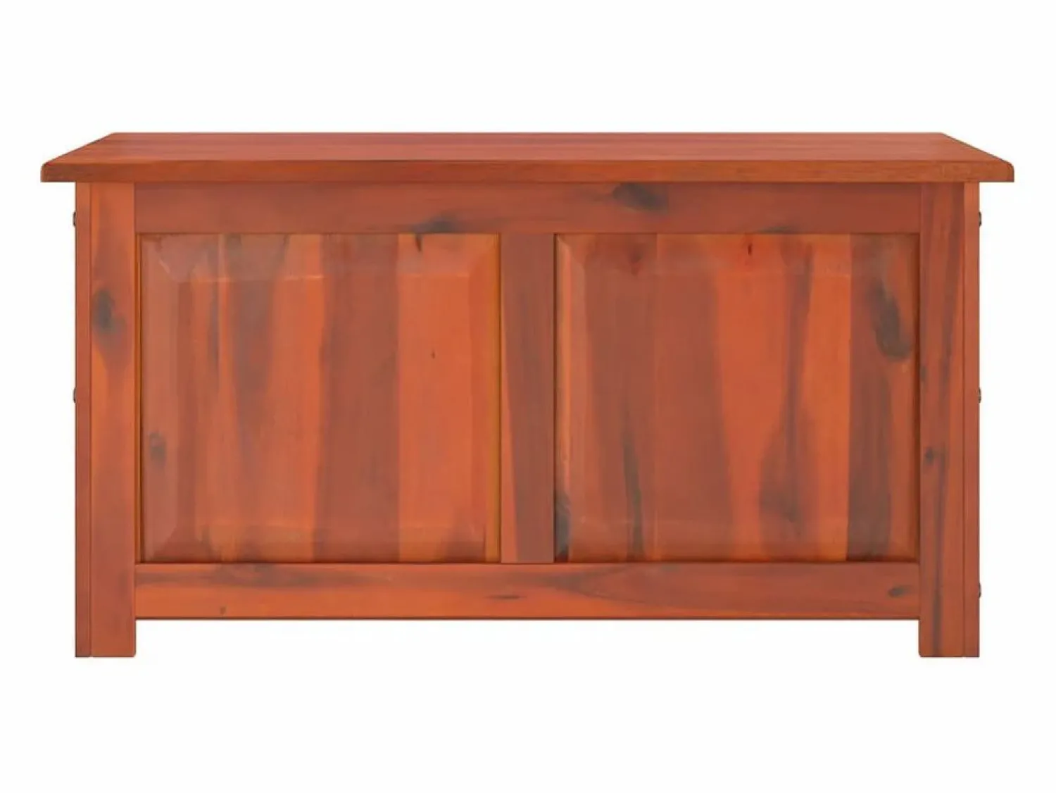 vidaxl Baúl de almacenamiento con tapa madera maciza de acacia marrón
