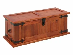 Online vidaxl Baúl de almacenamiento de madera maciza de acacia 60x25x22 cm Color natural claro