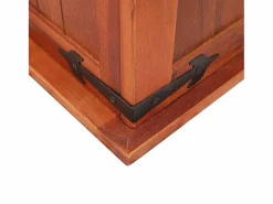 Online vidaxl Baúl de almacenamiento de madera maciza de acacia 60x25x22 cm Color natural claro