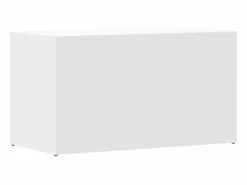 Best vidaxl Baúl de almacenamiento madera contrachapada 84x42x46 cm Blanco