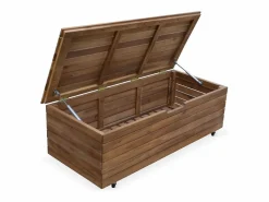 Online Sweeek Baúl de jardín de madera, 110l marrón Marru00f3n