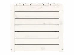 Online vidaxl Baúl de jardín madera maciza de pino 101x50,5x46,5 cm Blanco