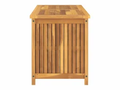 New Baúl de jardín madera maciza de teca 114x50x58 cm Baúl De Jardín