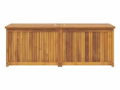 Hot vidaxl Baúl de jardín madera maciza de teca 150x50x55 cm Color natural claro