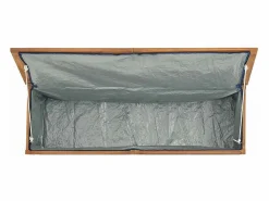 Hot vidaxl Baúl de jardín madera maciza de teca 150x50x55 cm Color natural claro