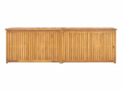 vidaxl Baúl de jardín madera maciza de teca 175x50x55 cm