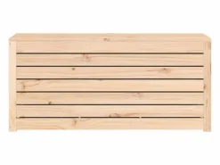 vidaxl Baúl de jardín madera maciza de pino 101x50,5x46,5 cm