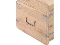 Online Baúl de madera maciza de acacia 40x40x40 cm Baúl Y Arcón