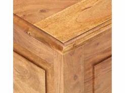 Sale vidaxl Baúl de madera maciza de acacia 40x40x40 cm Color natural claro